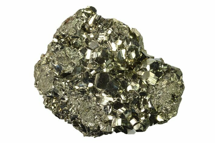 Gleaming Pyrite Crystal Cluster - Peru #138139